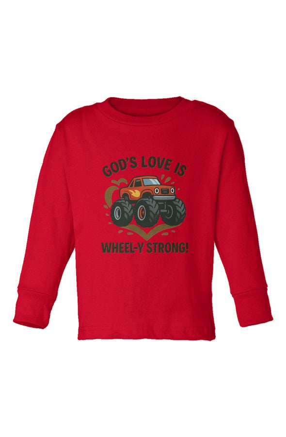 God 39 s Love is Wheel y Strong Kid 39 s Long Sleeve