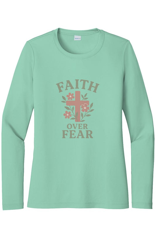 Faith Over Fear Women 39 s Long Sleeve Shirt