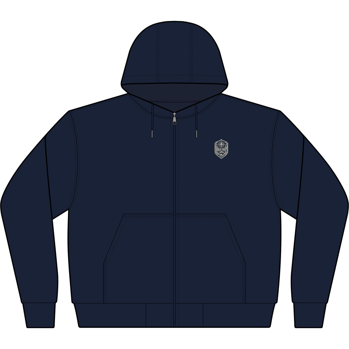 Hold Fast Hooded Work Jacket - Hebrews 10:23