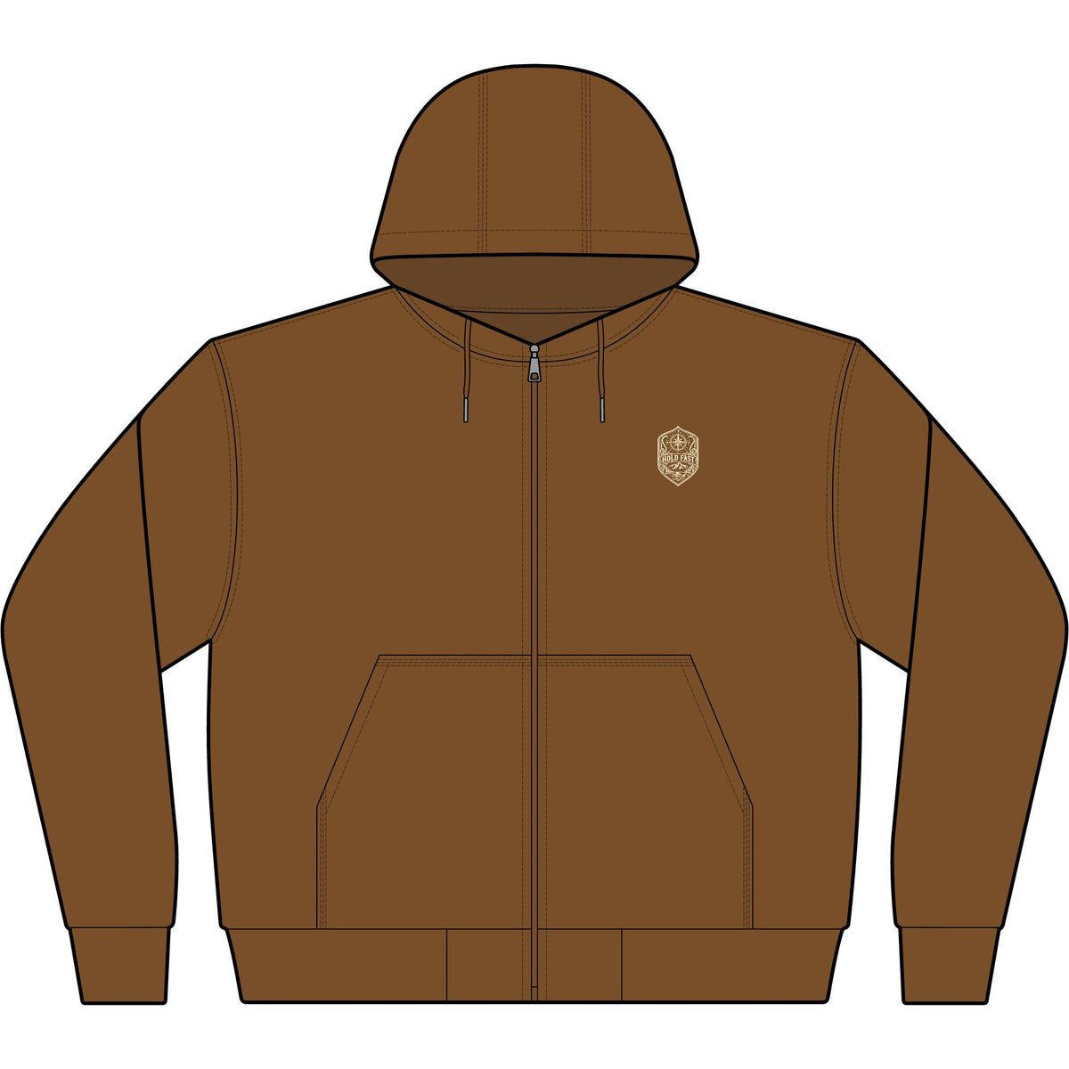 Hold Fast Hooded Work Jacket - Hebrews 10:23