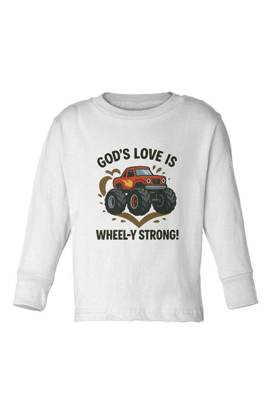 God 39 s Love is Wheel y Strong Kid 39 s Long Sleeve