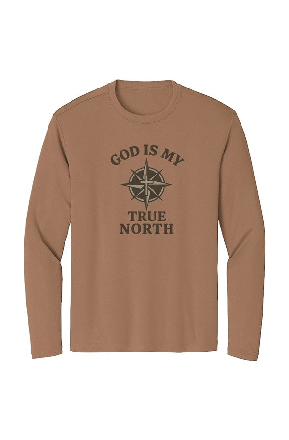 God is my True North Men 39 s Long Sleeve Shirt
