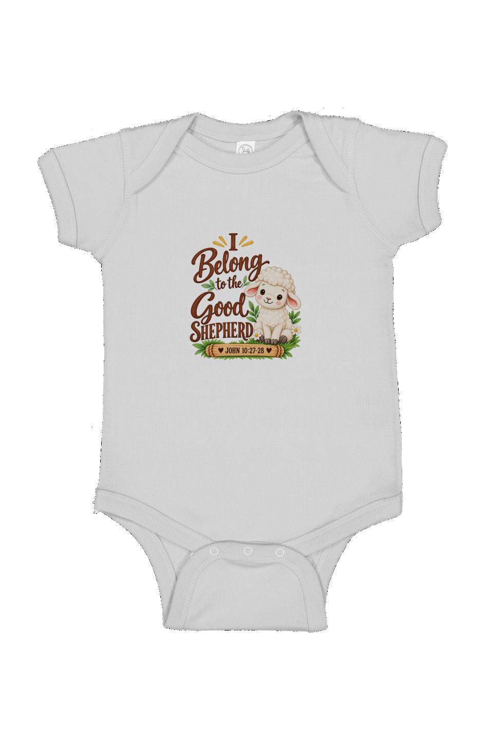 I Belong to the Good Shepherd Infant Bodysuit John 10 27 28